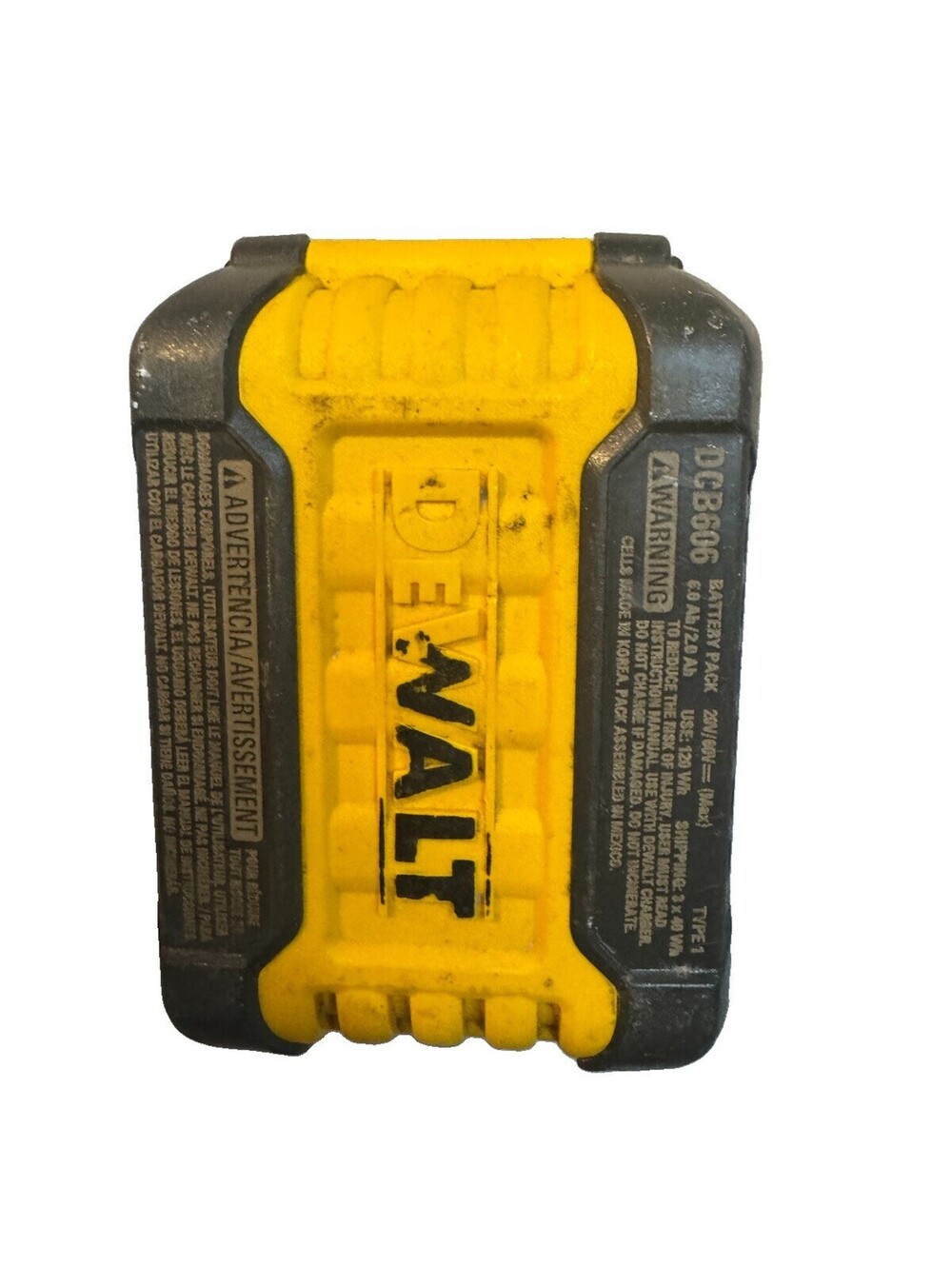 (A) DEWALT DCB606 FLEXVOLT 20V/60V MAX 6Ah Battery UNTESTED No Indicator Lights - Picture 4 of 7